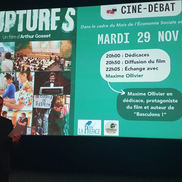 2 CIN’ECHANGES autour du Film RUPTURES